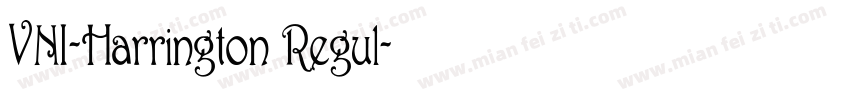 VNI-Harrington Regul字体转换
